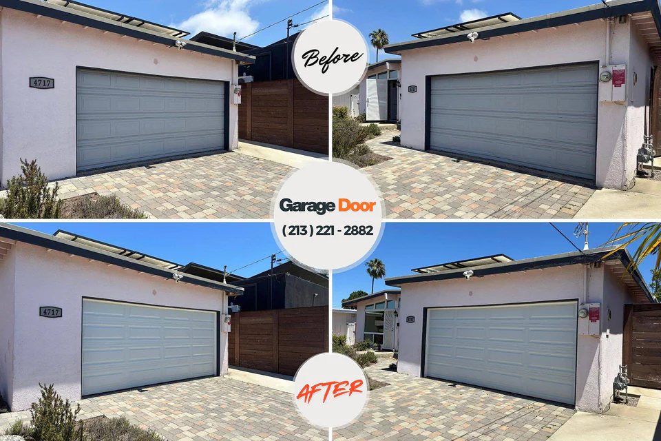 Before and after: garage door repair 38068